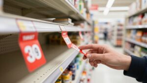 Target price tags with prices removed.